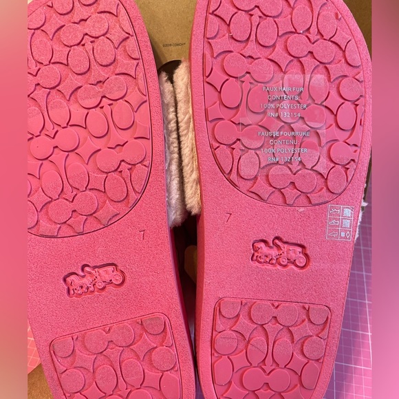 Brand new with tags coach sport slides pink size 7 still in the bag - Picture 4 of 8